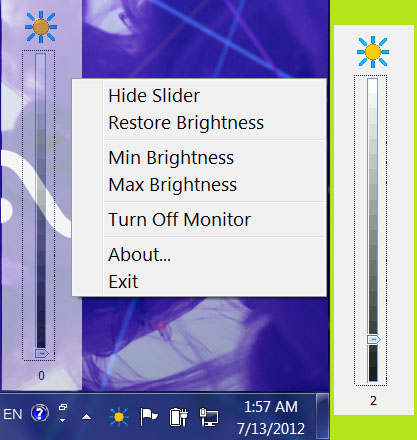 Windows 8 Adjust Laptop Brightness full