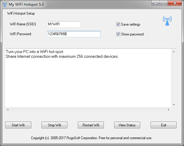 Windows 7 My WiFi Hotspot 5.0 full