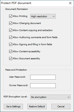 Protect PDF